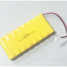 Paquete de batería recargable NI-CD AA 600mah 9.6V